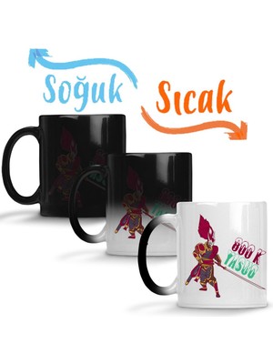 Baskı Dükkanı Yasuo League Of Legends 800K Oyun Darius Ahri Jinx Morgana Katarina Ezreal Sihirli Kupa Bardak Porselen