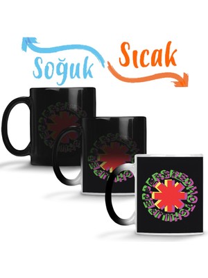 Baskı Dükkanı Chili Peppers 2 Sihirli Kupa Bardak Porselen