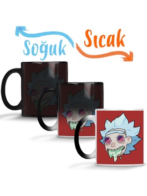 Baskı Dükkanı Rick Acid Sihirli Kupa Bardak Porselen