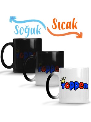 Baskı Dükkanı Toppen Sihirli Kupa Bardak Porselen