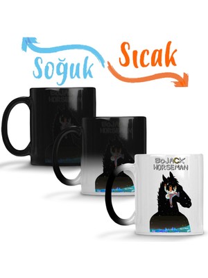 Baskı Dükkanı Bojack Horseman 06 Sihirli Kupa Bardak Porselen