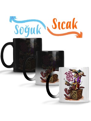 Baskı Dükkanı King Coiote Sihirli Kupa Bardak Porselen