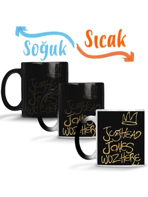 Baskı Dükkanı Riverdale Jughead Jones 05 Sihirli Kupa Bardak Porselen