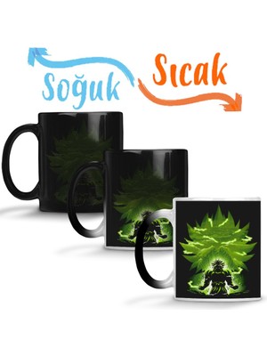 Baskı Dükkanı Broly The Legendary Sihirli Kupa Bardak Porselen