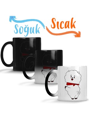 Baskı Dükkanı Bts Groovy Rj Sihirli Kupa Bardak Porselen