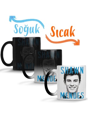 Baskı Dükkanı Shawn Mendes Sihirli Kupa Bardak Porselen