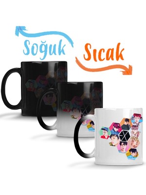 Baskı Dükkanı Exo 01 Sihirli Kupa Bardak Porselen