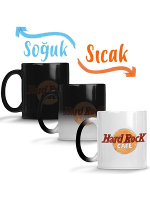 Baskı Dükkanı Hard Rock Cafe Sihirli Kupa Bardak Porselen