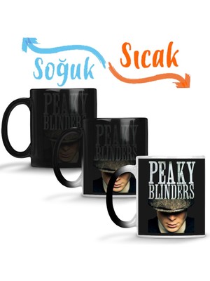 Baskı Dükkanı Peaky Blinders Sihirli Kupa Bardak Porselen