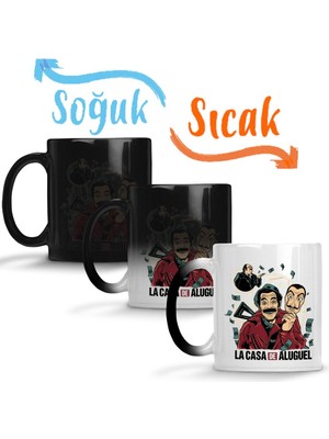 Baskı Dükkanı La Casa De Aluguel Sihirli Kupa Bardak Porselen