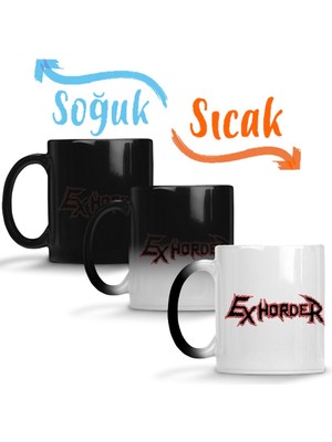 Baskı Dükkanı Exhorder Assassin Demolition Hammer Coroner Rigor Mortiss Sihirli Kupa Bardak Porselen