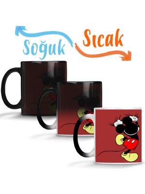 Baskı Dükkanı Mıckey Escalador 2 Sihirli Kupa Bardak Porselen