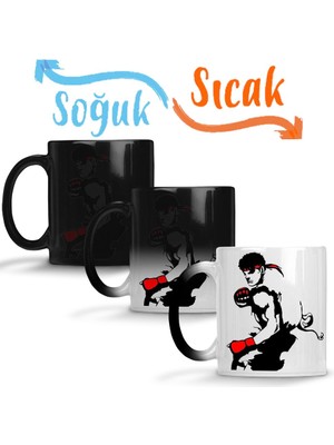 Baskı Dükkanı Ryu Soul Sihirli Kupa Bardak Porselen