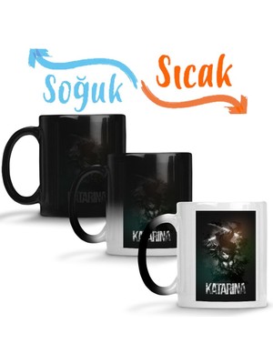 Baskı Dükkanı League Of Legends Katarina 03 Sihirli Kupa Bardak Porselen