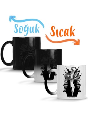 Baskı Dükkanı Snakes Logo Sihirli Kupa Bardak Porselen