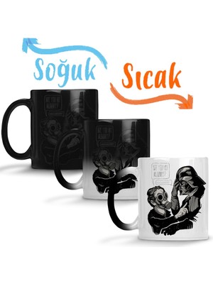 Baskı Dükkanı Are You My Mummy Sihirli Kupa Bardak Porselen