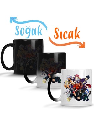 Baskı Dükkanı Fairy Tail Anime Erza Scarlet Happy Lisanna Straus Sihirli Kupa Bardak Porselen