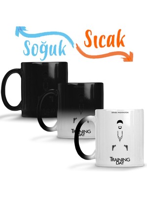 Baskı Dükkanı Training Day Denzel Washıngton Sihirli Kupa Bardak Porselen