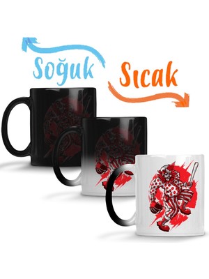 Baskı Dükkanı Korku Sihirli Kupa Bardak Porselen