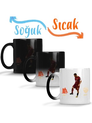 Baskı Dükkanı Totti 1993 2017 Sihirli Kupa Bardak Porselen