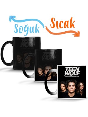 Baskı Dükkanı Teen Wolf Sihirli Kupa Bardak Porselen