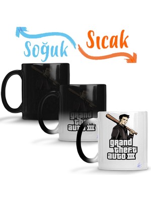 Baskı Dükkanı Grand Theft Auto Gta 01 Sihirli Kupa Bardak Porselen