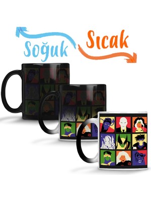 Baskı Dükkanı x Men x Pop Sihirli Kupa Bardak Porselen