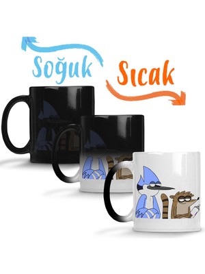 Baskı Dükkanı Regular Show 03 Sihirli Kupa Bardak Porselen