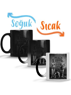 Baskı Dükkanı America Horro Story Freak Show Sihirli Kupa Bardak Porselen