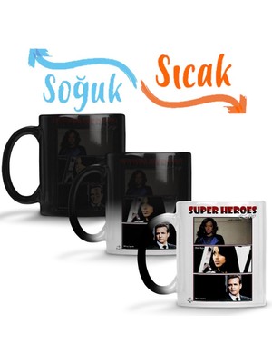 Baskı Dükkanı Super Herois - Direito Sihirli Kupa Bardak Porselen
