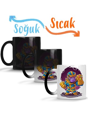 Baskı Dükkanı Thanos Sihirli Kupa Bardak Porselen