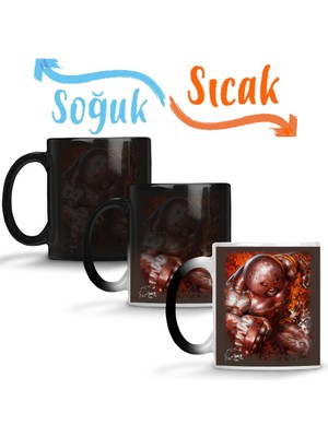 Baskı Dükkanı x Men Juggernaut Sihirli Kupa Bardak Porselen