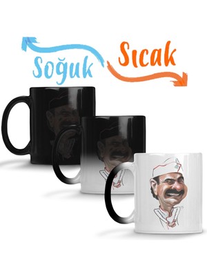 Baskı Dükkanı Çay Erdal Bakkalda Içilir 05 Sihirli Kupa Bardak Porselen