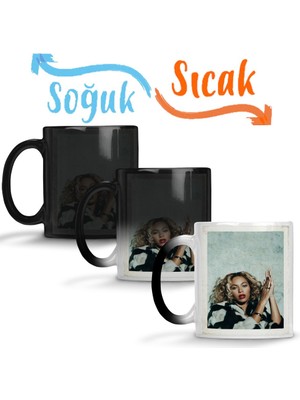 Baskı Dükkanı Beyonce 03 Sihirli Kupa Bardak Porselen