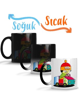 Baskı Dükkanı Bekos Arte Urbana A Fuga Sihirli Kupa Bardak Porselen