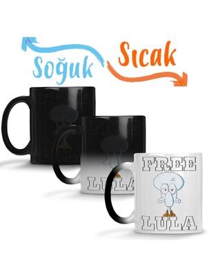 Baskı Dükkanı Free Lula Sihirli Kupa Bardak Porselen