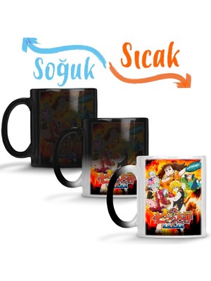 Baskı Dükkanı Nanatsu No Ataizai Sihirli Kupa Bardak Porselen