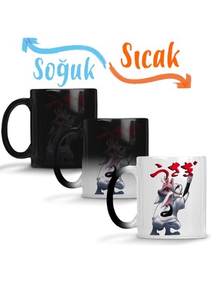 Baskı Dükkanı Usagi Sihirli Kupa Bardak Porselen