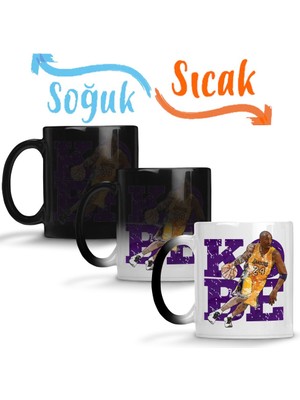 Baskı Dükkanı Black Mamba Sihirli Kupa Bardak Porselen