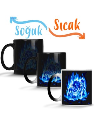 Baskı Dükkanı Sasuke Sihirli Kupa Bardak Porselen