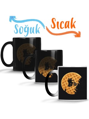 Baskı Dükkanı Stranger Things Sihirli Kupa Bardak Porselen