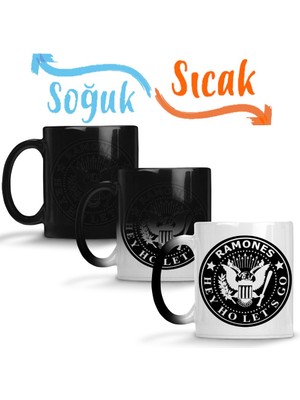 Baskı Dükkanı Ramones 02 Sihirli Kupa Bardak Porselen