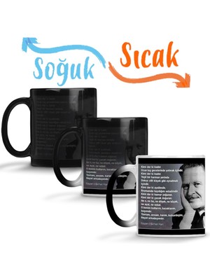 Baskı Dükkanı Nazım Hikmet Söz 012 Sihirli Kupa Bardak Porselen