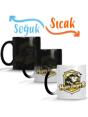 Baskı Dükkanı Hufflepuff Sihirli Kupa Bardak Porselen