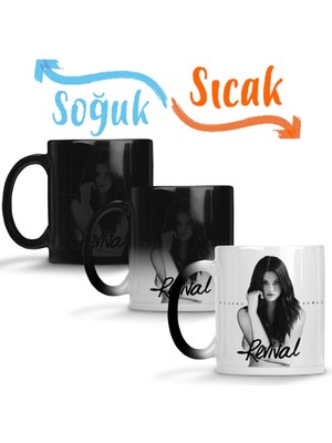 Baskı Dükkanı Selena Gomez Sihirli Kupa Bardak Porselen