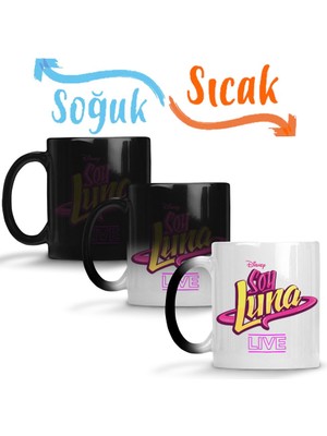 Baskı Dükkanı Soy Luna En Vivo Sihirli Kupa Bardak Porselen