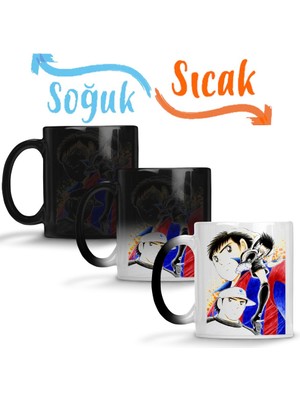 Baskı Dükkanı Champion Friends Tsubasa Sihirli Kupa Bardak Porselen