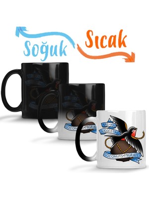 Baskı Dükkanı Monty Python Coconuts Migrate Sihirli Kupa Bardak Porselen