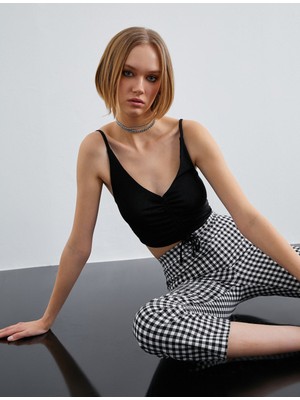 Koton İnce Askılı Crop Top
