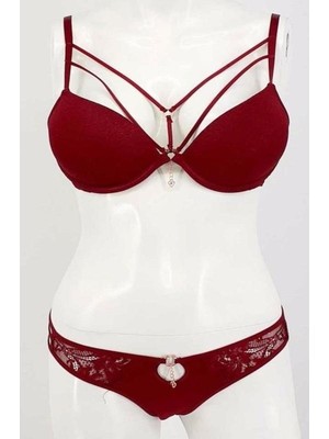 Le Jardin 5020 Silikon Taşli Simli Sütyen Takım